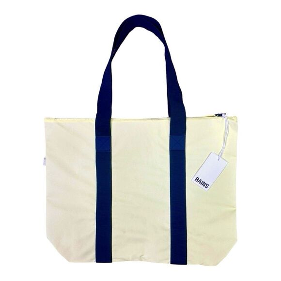 RAINS Sac Tote Bag Rush - 12250 - Straw - 14.17” x 13.78” x 5.12” - Picture 3 of 6